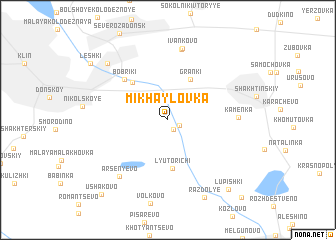 map of Mikhaylovka