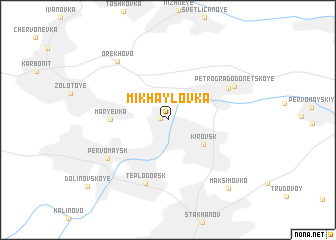 map of Mikhaylovka