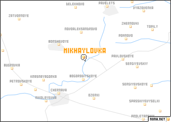 map of Mikhaylovka
