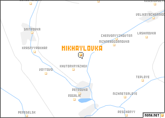 map of Mikhaylovka