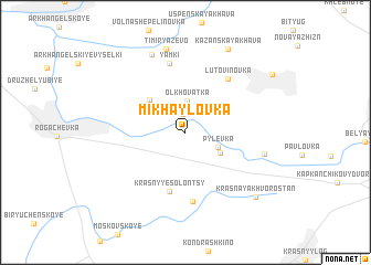 map of Mikhaylovka