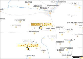 map of Mikhaylovka