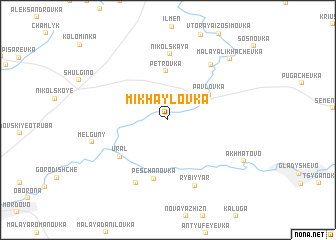 map of Mikhaylovka