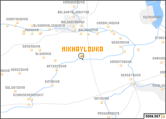 map of Mikhaylovka