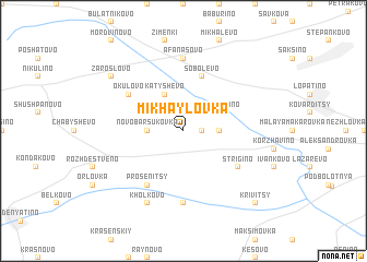 map of Mikhaylovka