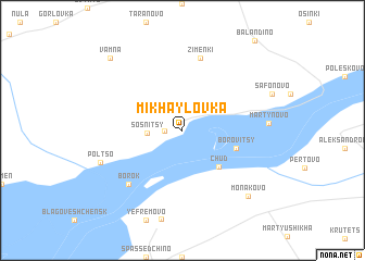 map of Mikhaylovka