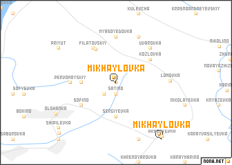 map of Mikhaylovka