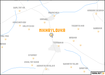 map of Mikhaylovka