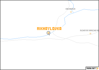 map of Mikhaylovka