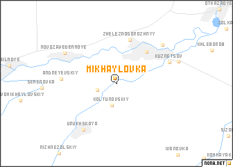 map of Mikhaylovka