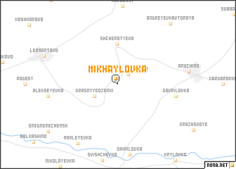map of Mikhaylovka