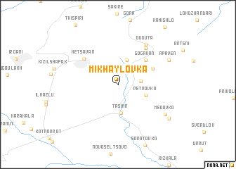 map of Mikhaylovka