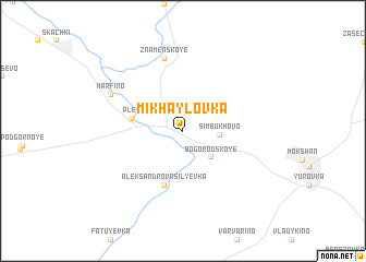 map of Mikhaylovka
