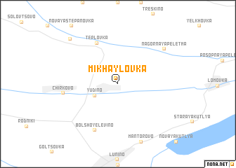 map of Mikhaylovka