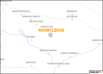 map of Mikhaylovka