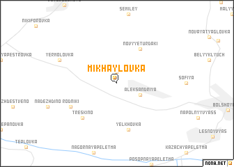 map of Mikhaylovka