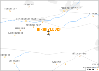 map of Mikhaylovka