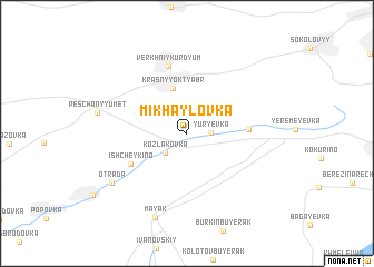 map of Mikhaylovka