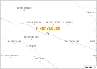 map of Mikhaylovka