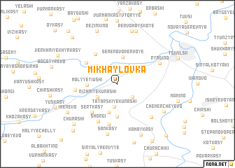 map of Mikhaylovka