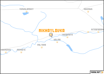 map of Mikhaylovka