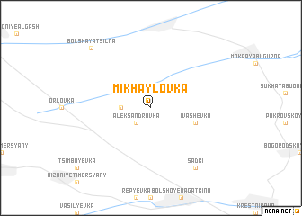 map of Mikhaylovka