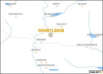 map of Mikhaylovka