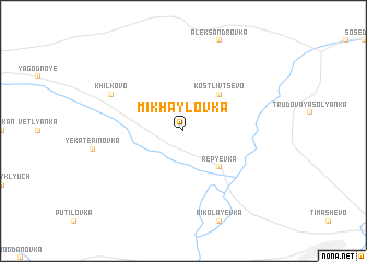 map of Mikhaylovka