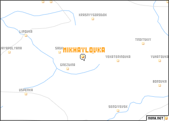 map of Mikhaylovka