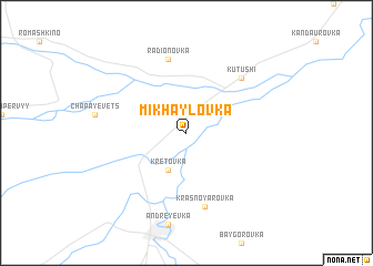 map of Mikhaylovka