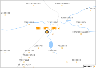 map of Mikhaylovka