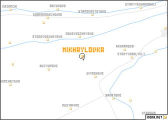 map of Mikhaylovka