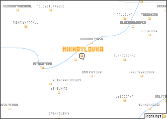 map of Mikhaylovka