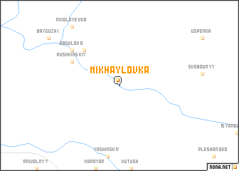 map of Mikhaylovka