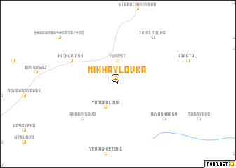 map of Mikhaylovka