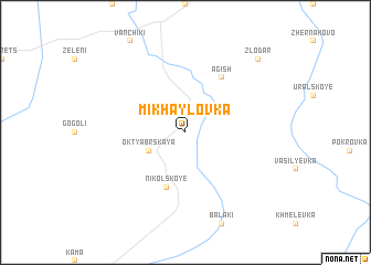 map of Mikhaylovka