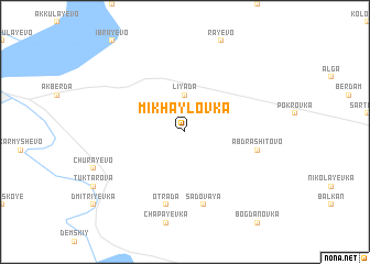 map of Mikhaylovka