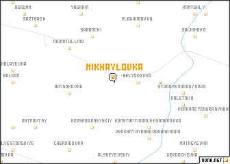 map of Mikhaylovka