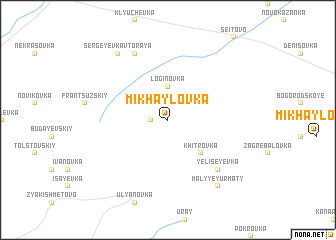 map of Mikhaylovka