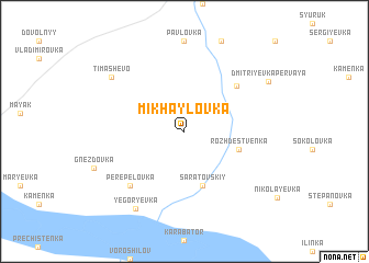 map of Mikhaylovka