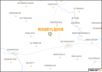 map of Mikhaylovka