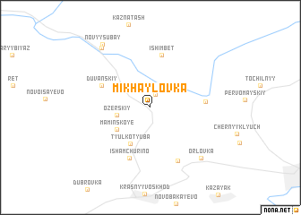 map of Mikhaylovka