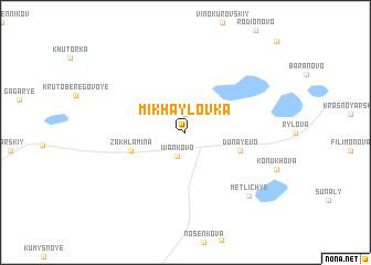 map of Mikhaylovka