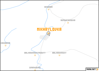 map of Mikhaylovka