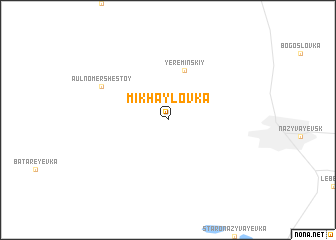 map of Mikhaylovka