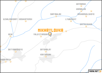 map of Mikhaylovka