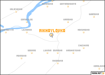 map of Mikhaylovka