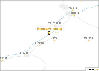 map of Mikhaylovka