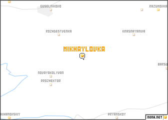 map of Mikhaylovka