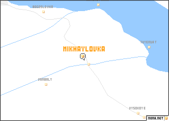 map of Mikhaylovka